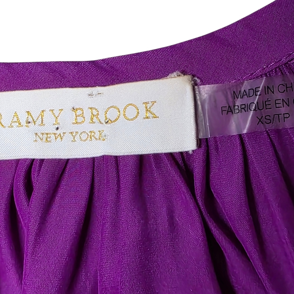 RAMY BROOK HADLEY RUFFLED BLOUSON DRESS XS - Picture 7 of 12
